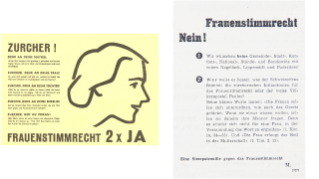 1947, der nächste Versuch zur Einführung des Frauenstimmrechts, die kantonale Bevölkerung lehnen zu 64,6 Prozent ab.