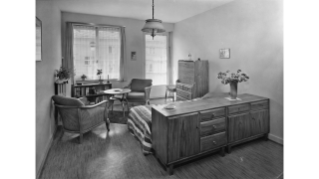 1938, Wohnzimmer in Wiedikon
