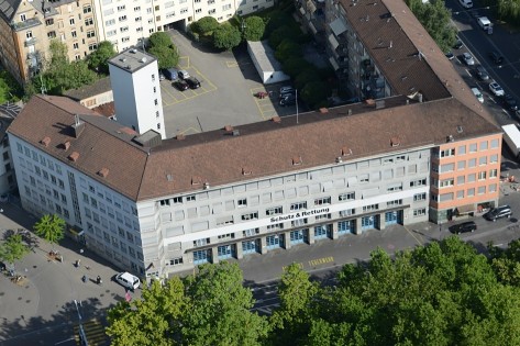 Bild vom Standort der Berufsfeuerwehr Süd (Manesse in Zürich-Wiedikon)