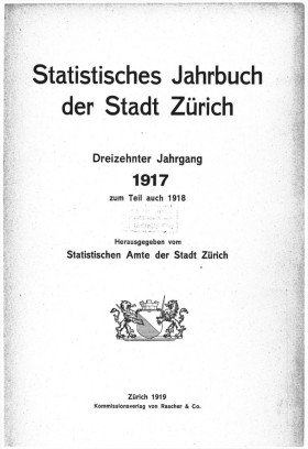Statistisches Jahrbuch der Stadt Zürich 1917
