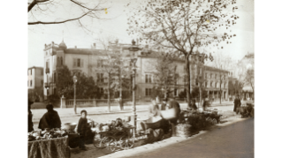 1899, Wochenmarkt an der Bahnhofstrasse