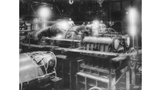 1922, Schiffs-Dampfturbine von Escher, Wyss & Cie.
