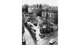1965, Bau des Strassentunnels an der Tunnelstrasse