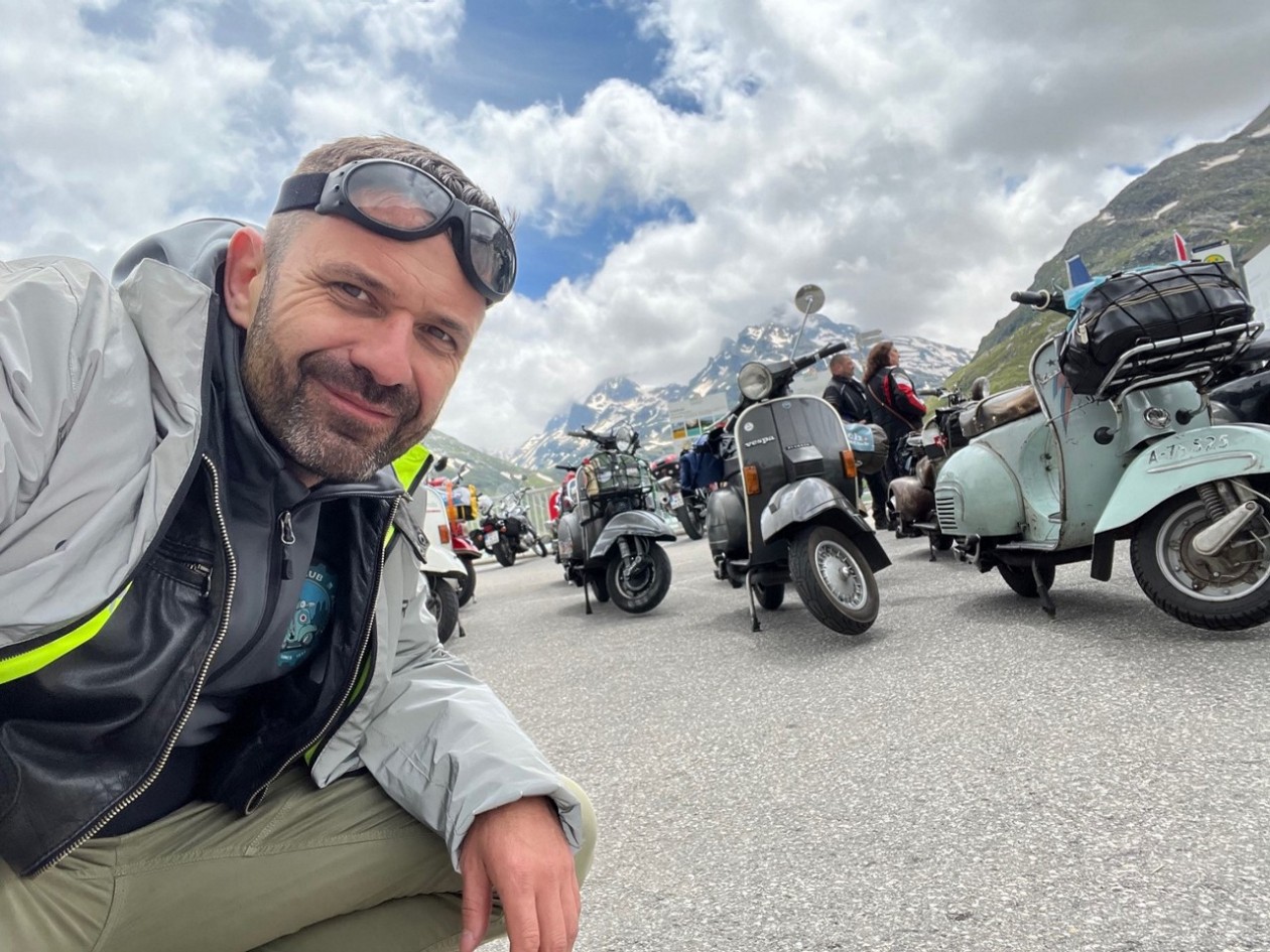 Slobi unterwegs zu den Vespa Days