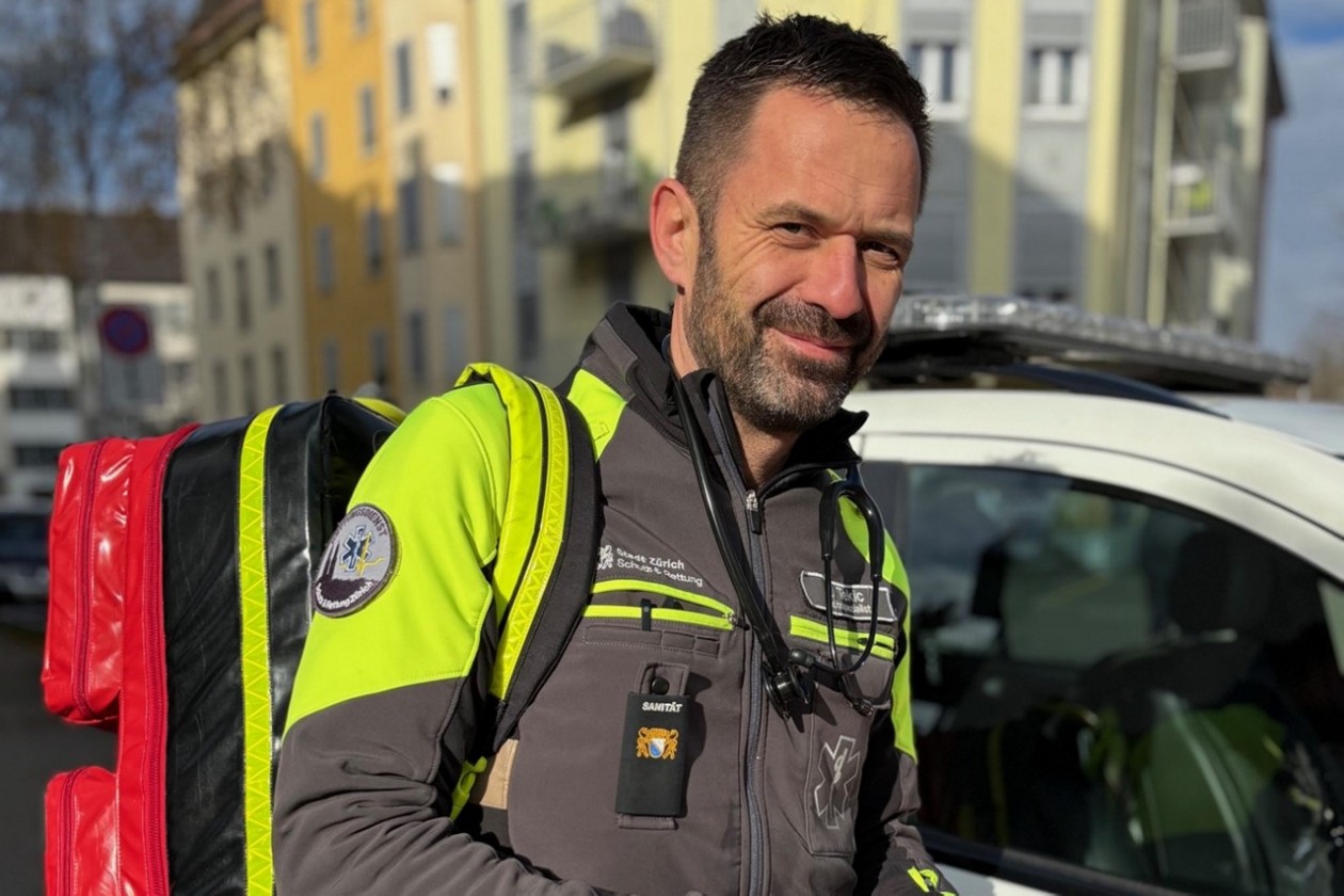 Ein Präklinischer Fachspezialist im Einsatz.