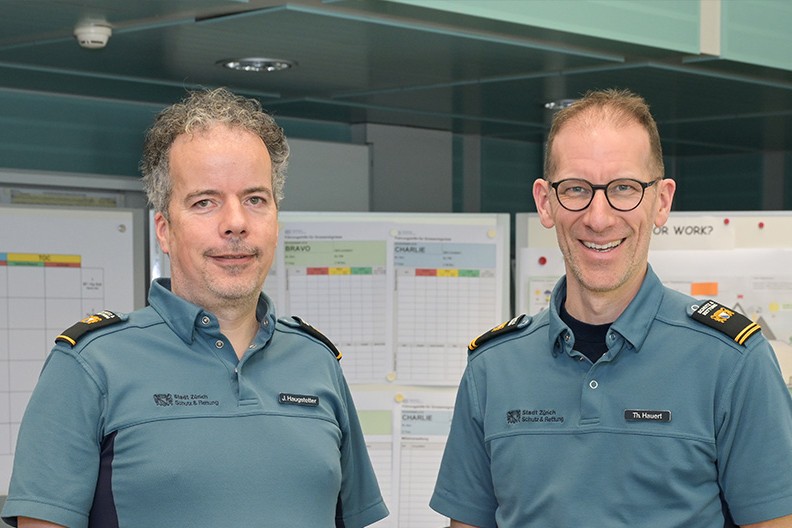 Johannes Haugstetter und Thomas Hauert vom Team "Lage – FU ABCN"