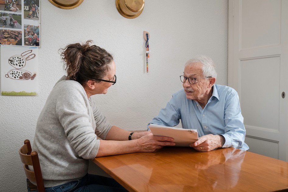 Beratung während eines Hausbesuchs