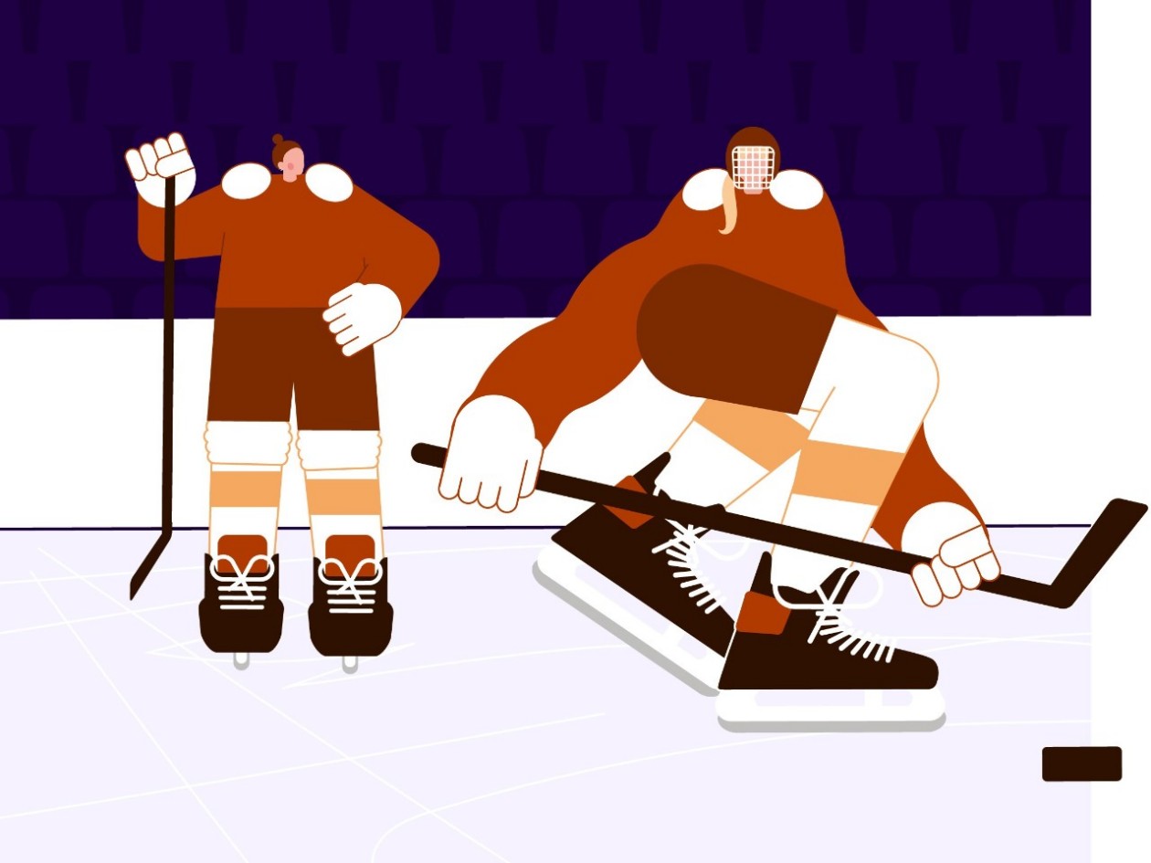 Atleta Illustration Eishockey