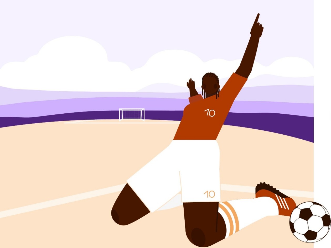 Atleta Illustration Fussball