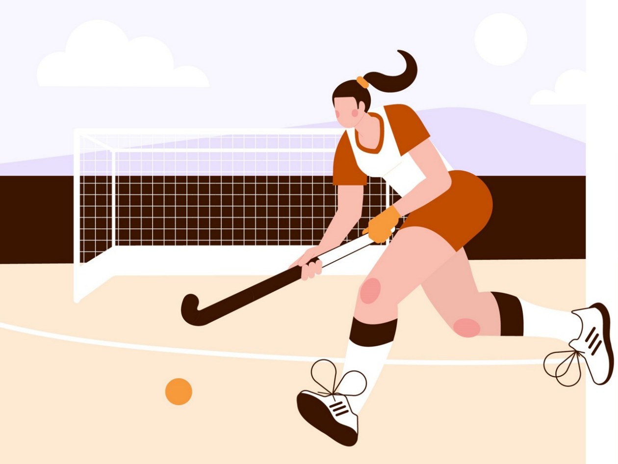 Atleta Illustration Landhockey