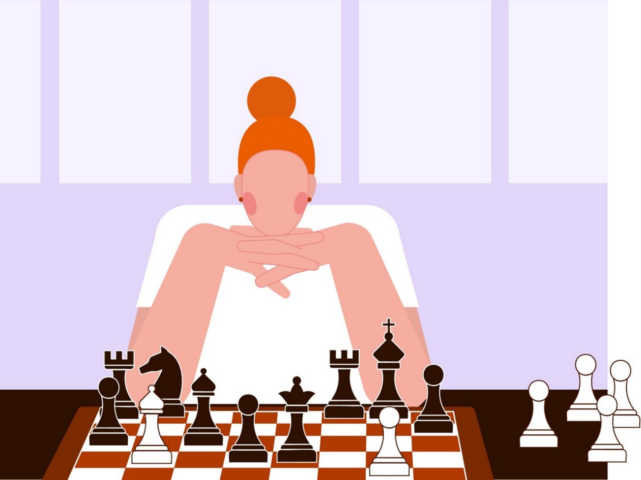 Atleta Illustration Schach