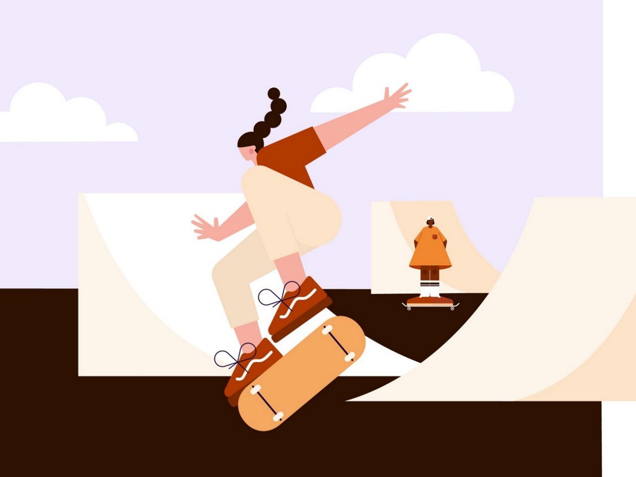 Atleta Illustration Freestyle