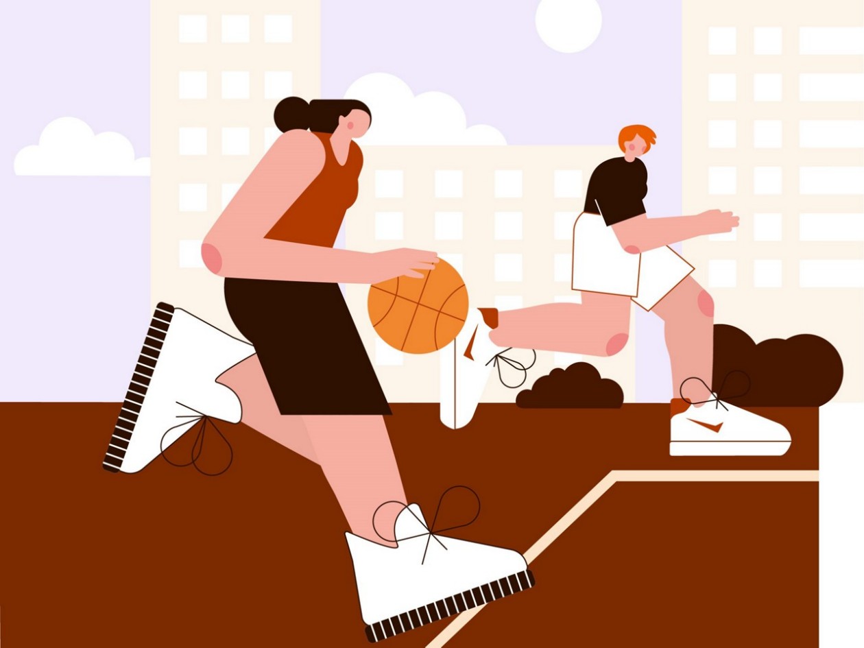 Atleta Illustration Sportgirl's Day