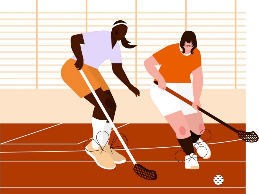 Atleta Illustration Unihockey
