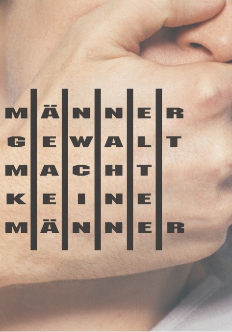 Bild vom Plakat aus 1995, welches eine Hand vor einem Mund zeigt.