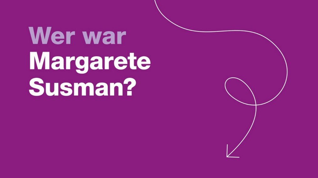 Vorschau des Videos über Margarete Susman: Text auf violettem Hintergrund.