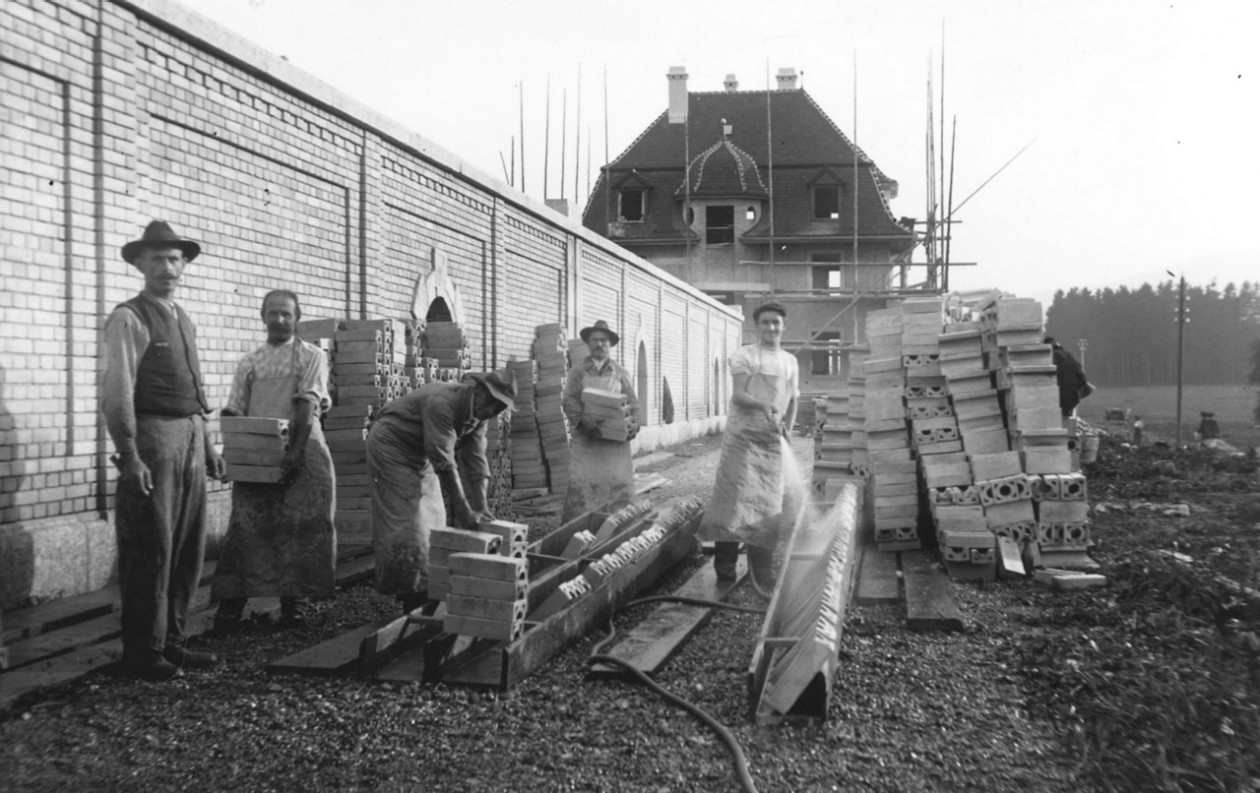 Seewasserwerk Moos Bauphase 1913