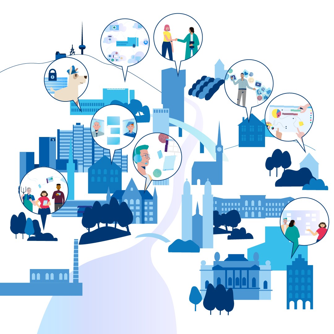 Stadt Zuerich_APdZ_Journey Visual_00_Gesamtillu Bubbles und City_004