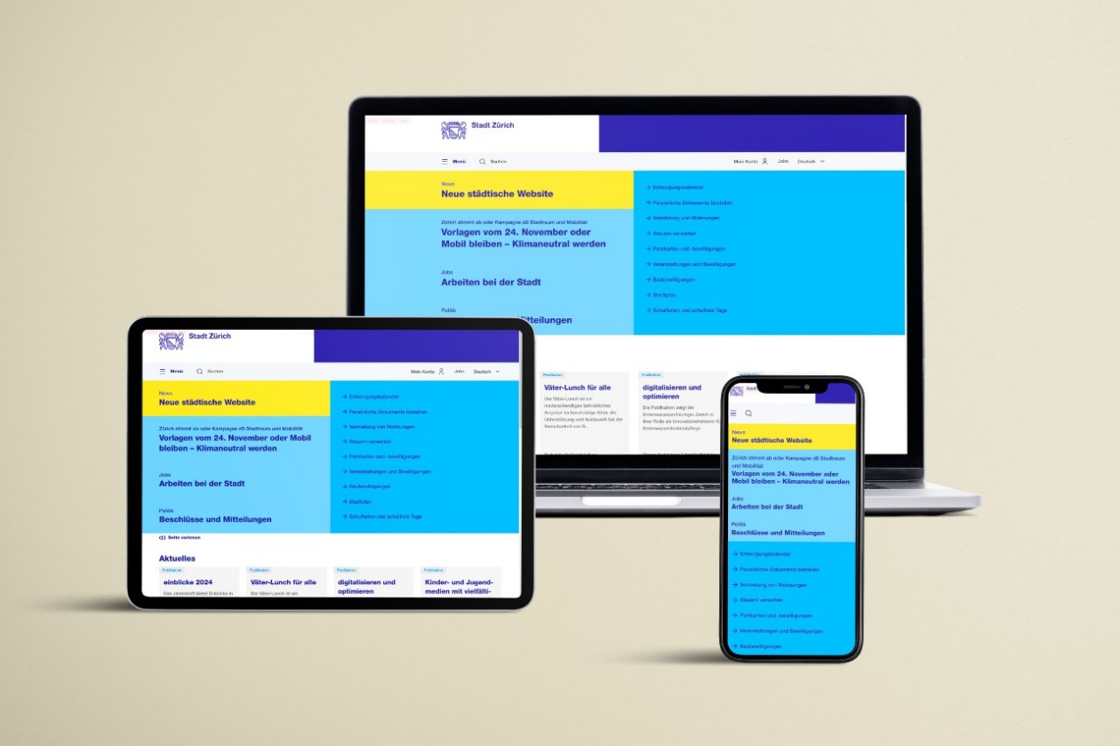 Der neue städtische Webauftritt