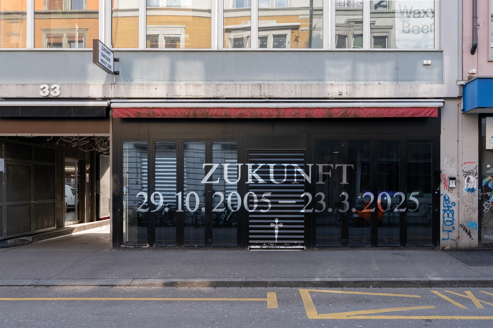 Gebäudeansicht des ehemaligen Clubs Zukunft