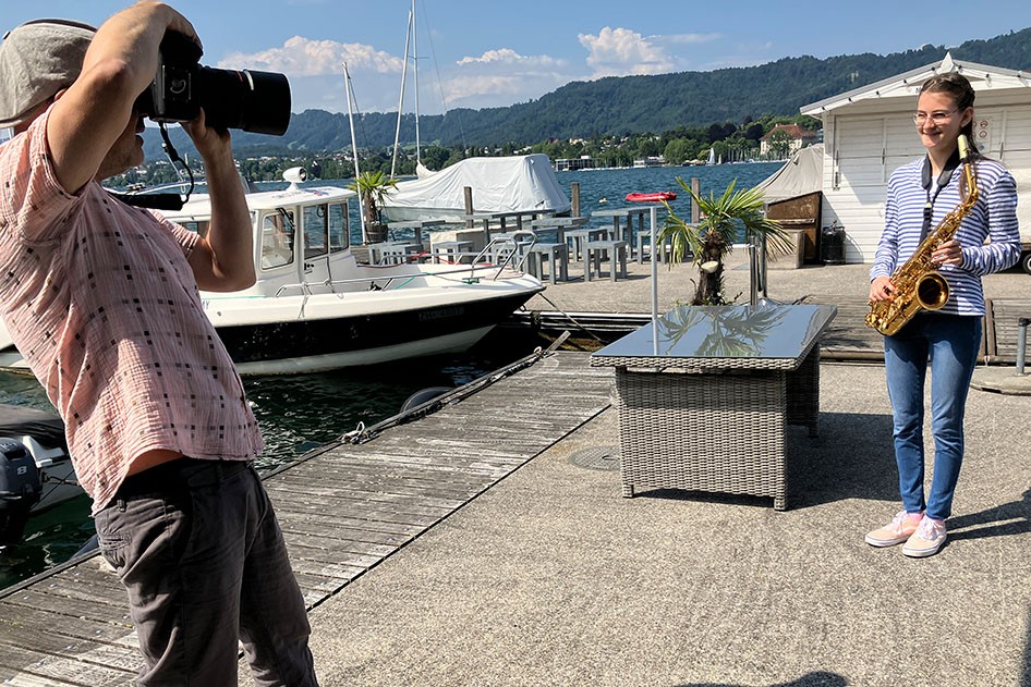 Elin Suremann und Fotograf Patrick Gutenberg