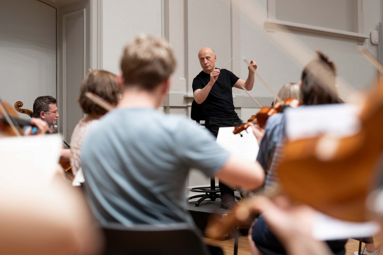 Proben mit Paavo Järvi