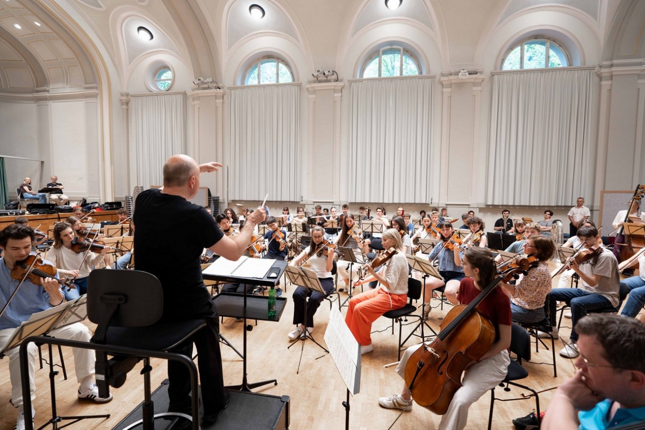 Proben an MKZ mit Paavo Järvi