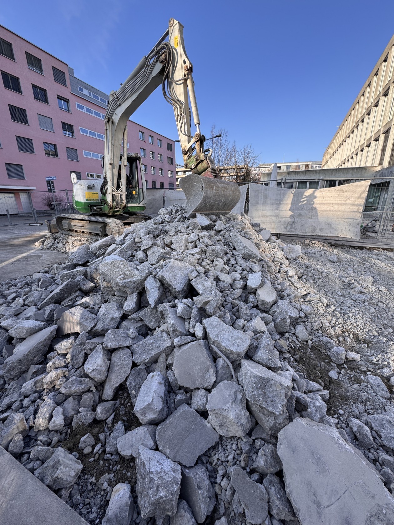 Entsiegelung der Strasse