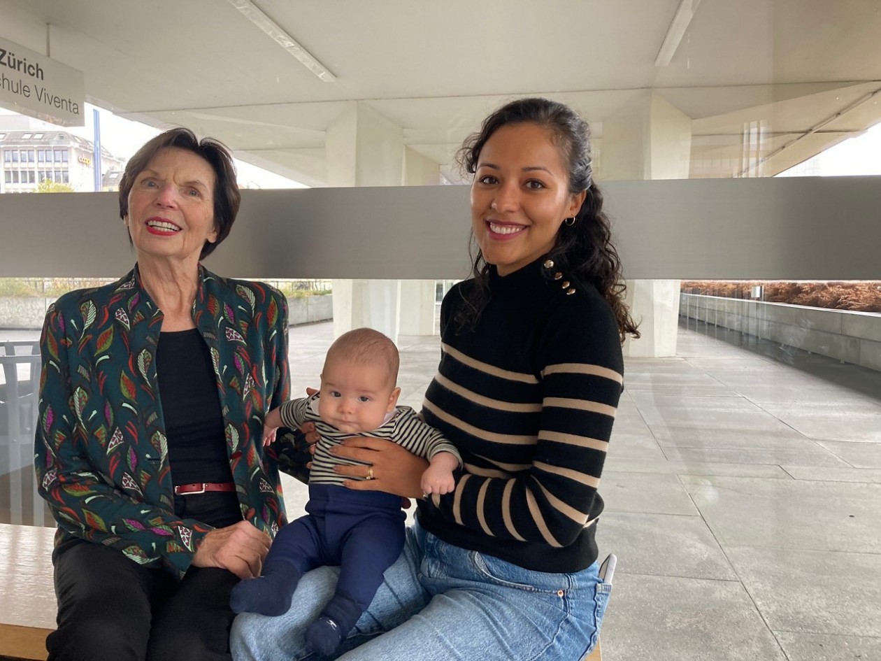Elisabeth, Enea und seine Mutter Steffi