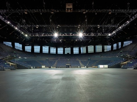 Das Hallenstadion von innen.