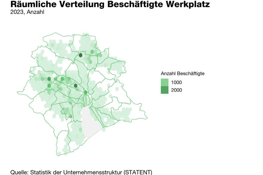 Räumliche Verteilung Beschäftigte Werkplatz