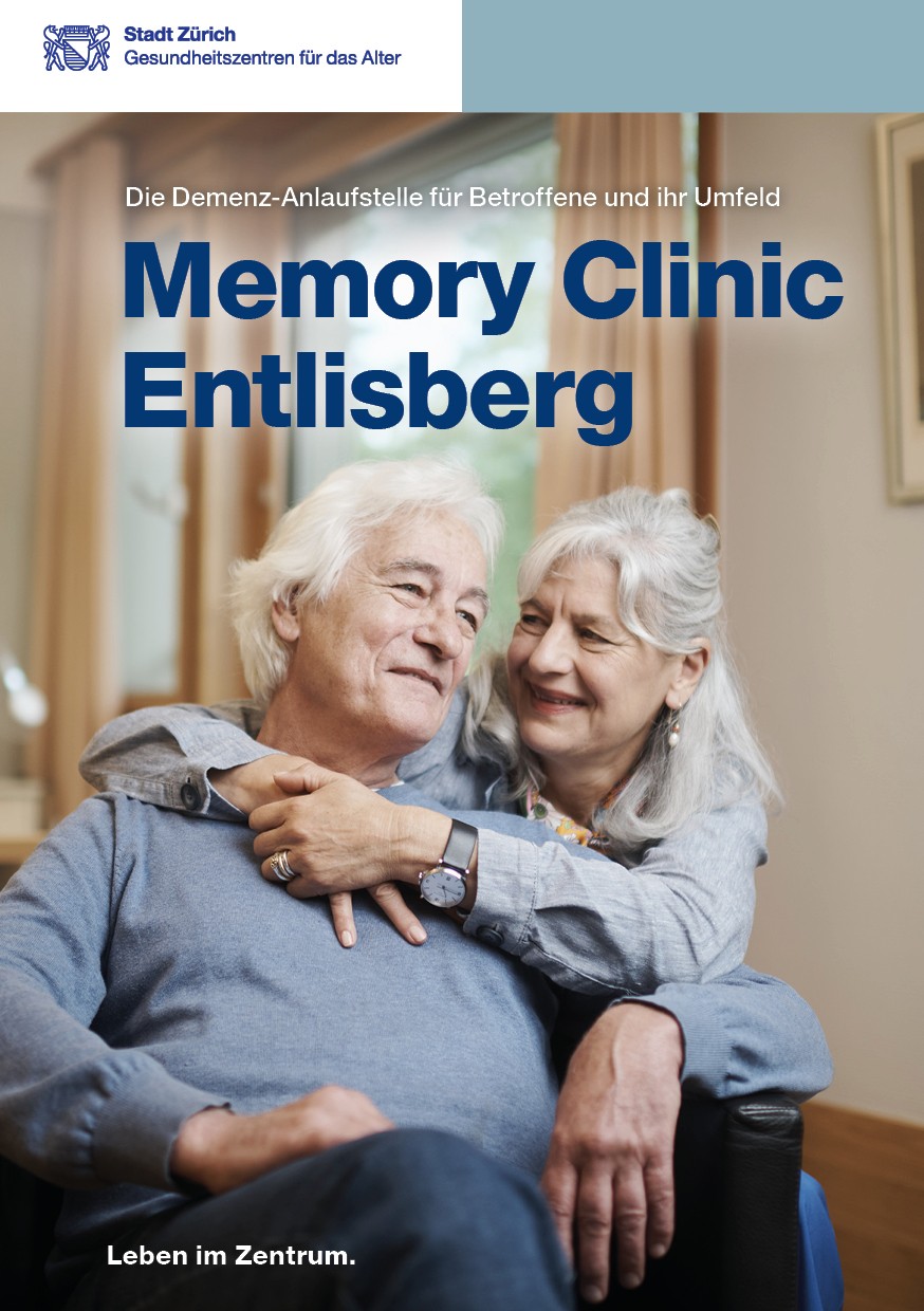 Broschüre der Memory Clinic Entlisberg Cover der Broschüre