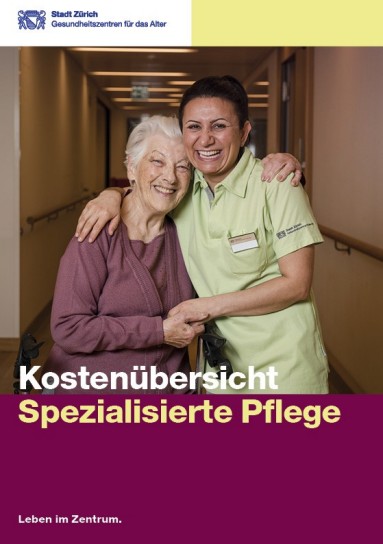 Kostenübersicht Spezialisierte Pflege Cover der Broschüre