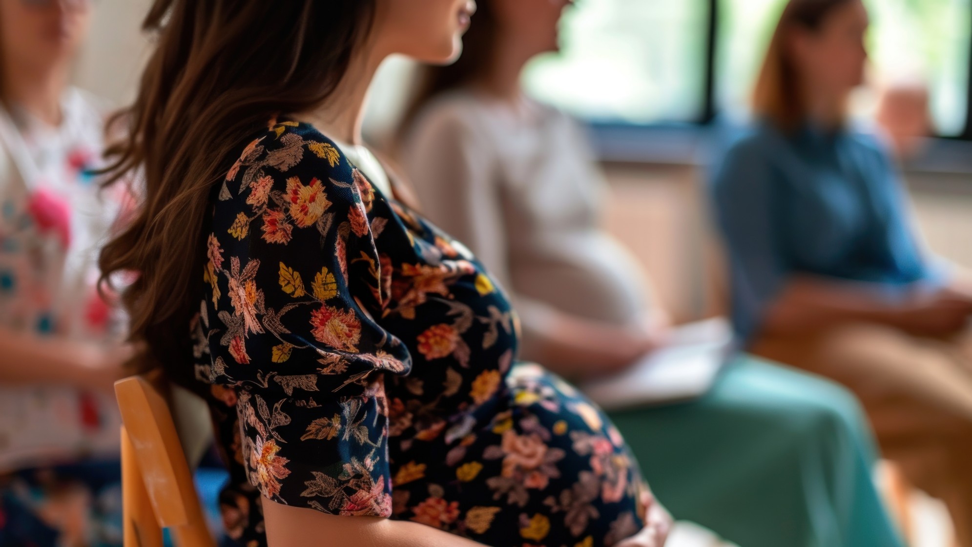 Schwanger an einem Informationsabend