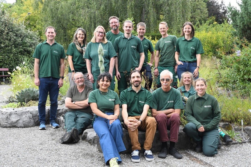 Gruppenfoto des Teams der Sukkulenten-Sammlung Zürich