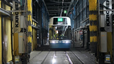 Tram Waschanlage Tram Waschanlage