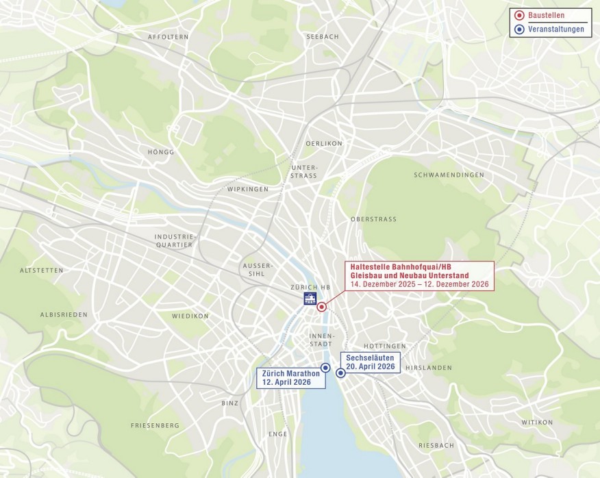 Übersichtsplan Baustellen und Veranstaltungen