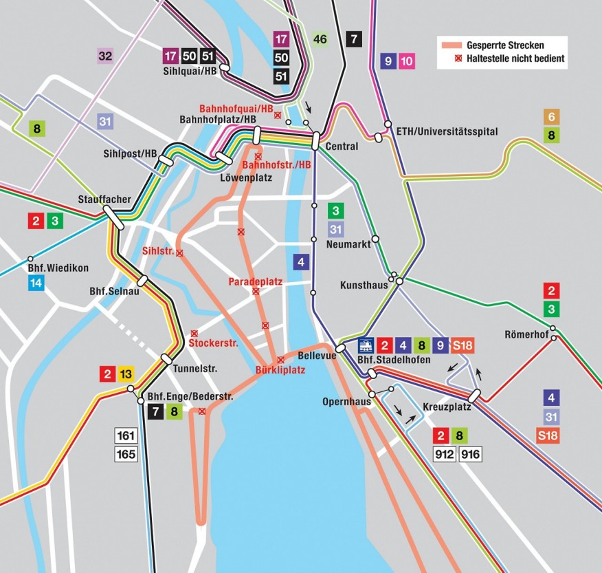 Situationsplan Zürich Marathon 2026