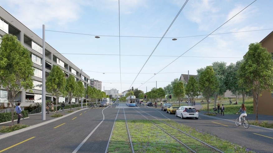 Tram Affoltern Furttalpark Visualisierung Furttalpark