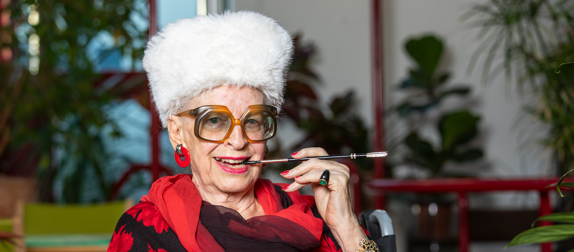 Lou Buschor, Bewohnerin im Gesundheitszentrum für das Alter Sydefädeli