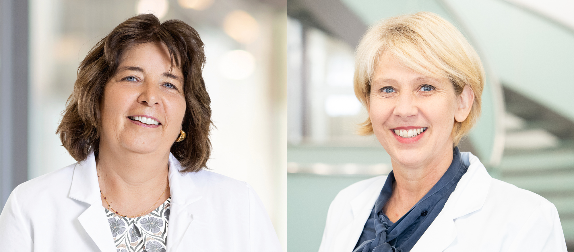 Dr. med. Gaby Bieri, Chefärztin und ärztliche Direktorin der Gesundheitszentren für das Alter mit  ihrer Nachfolgerin Dr. med. Tatjana Meyer-Heim