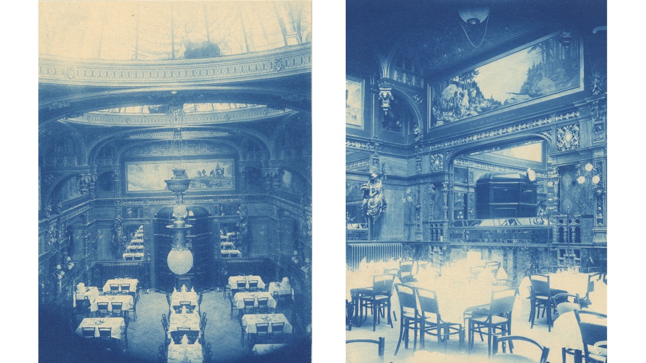 1895, Speisesaal im Metropol an der Fraumünsterstrasse