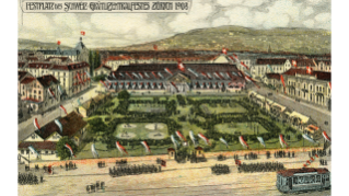 1908, Postkarte des Grütli-Zentralfests