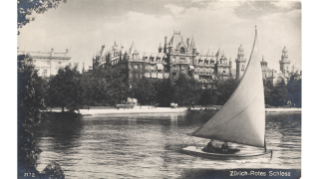 Um 1910, Postkarte Rotes Schloss