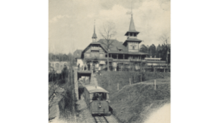 Um 1900, Bergstation der Dolderbahn