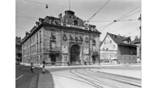 1952, Schweizerischer Bankverein (heute UBS) am Paradeplatz (wurde 1956 abgerissen)