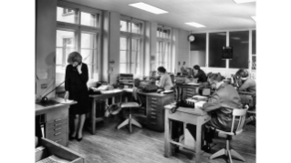 1963, Büro der Otto Fischer AG am Sihlquai 125