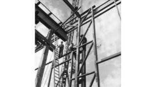 1956, Stahlbau des Ofenhauses der Escher Wyss AG im Industriequartier