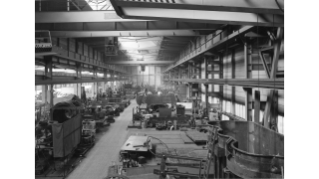 1968, Produktionshalle der Maschinenfabrik Oerlikon (MFO)