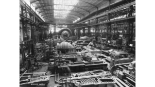 1937, Dampfturbinen-Montagehalle der Escher Wyss AG
